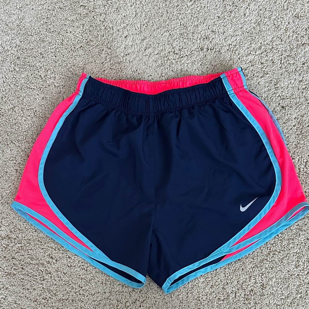 Nike Women's Athletic Shorts in Navy and Pink
